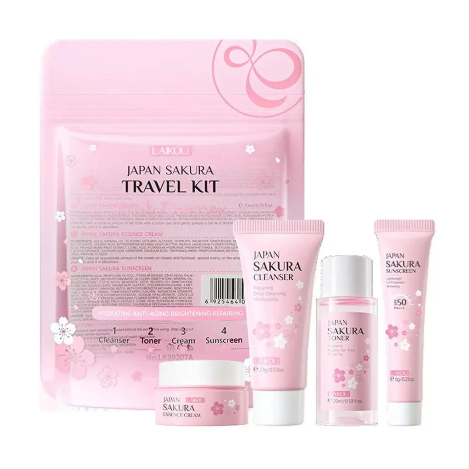 Laikou Sakura Skin Care Sets 4 pièces