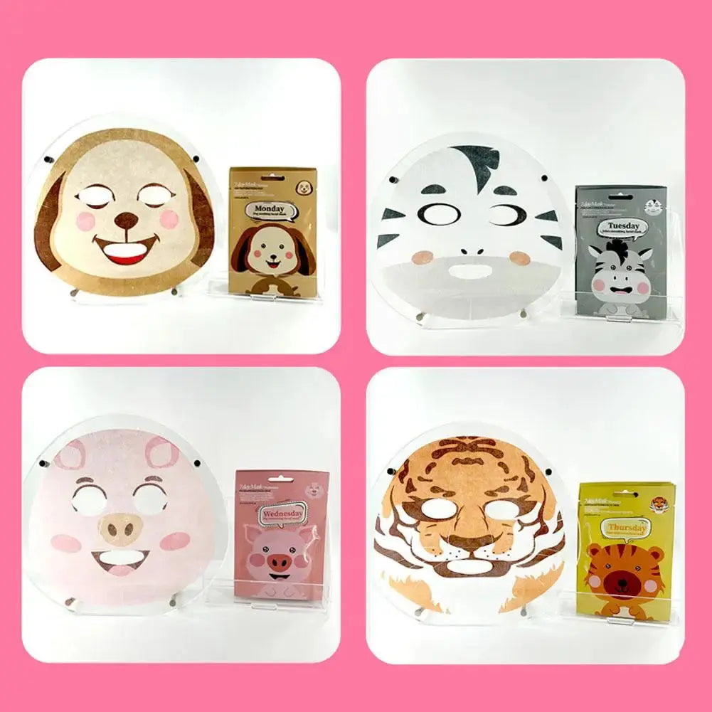 1/5pcs Cute Cartoon Animal Children's Sheet Mask Kids Spa Moisturize Face Masks Gentle Moisturizing Brighten Mask Skincare